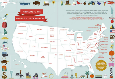 The 50 States: Activity Book