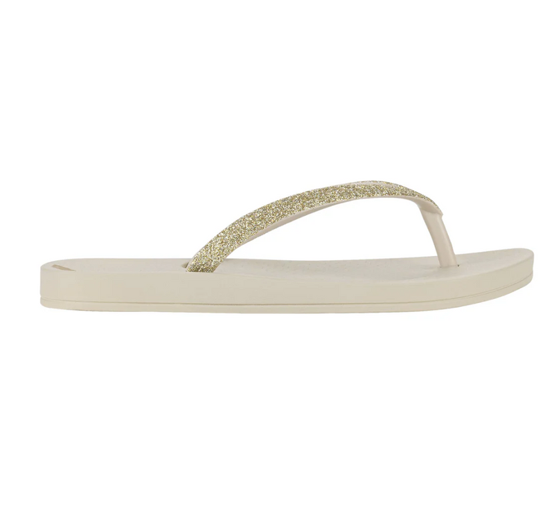 Ana Sparkle Flipflop - Beige/Glitter Beige