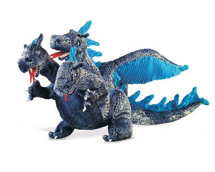 Blue Three-Headed Dragon