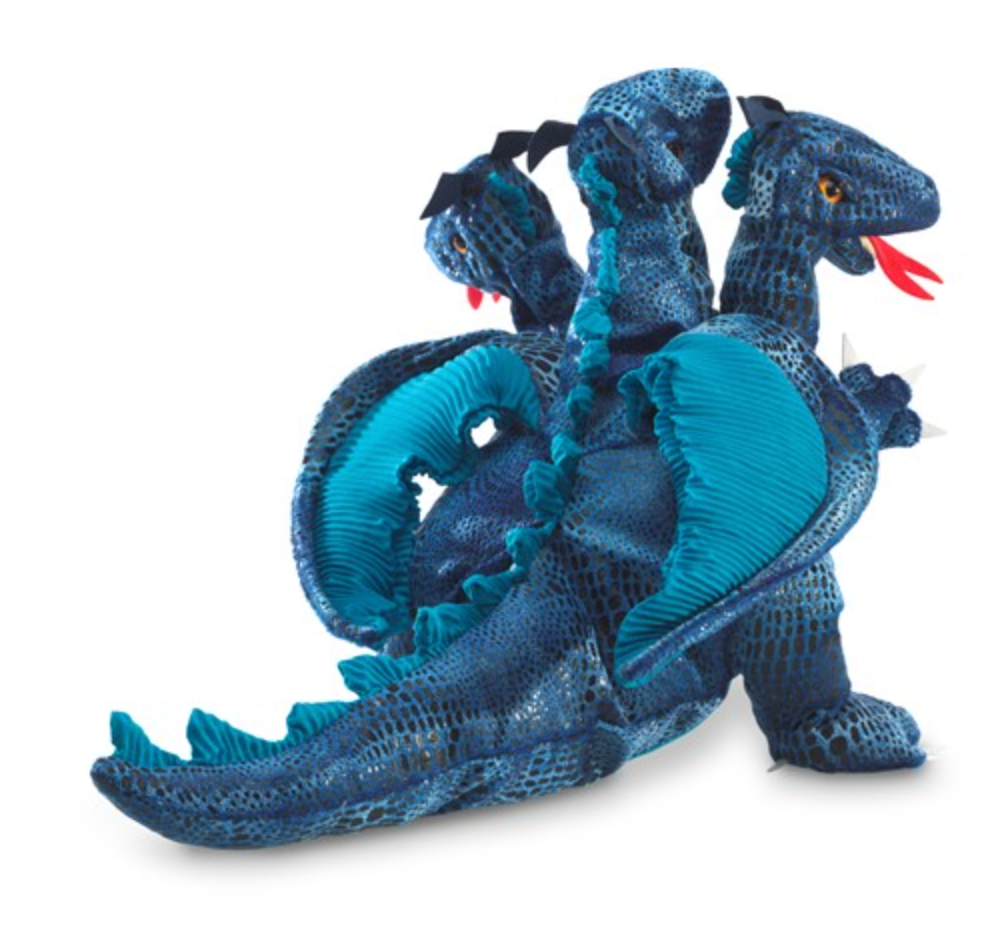 Blue Three-Headed Dragon