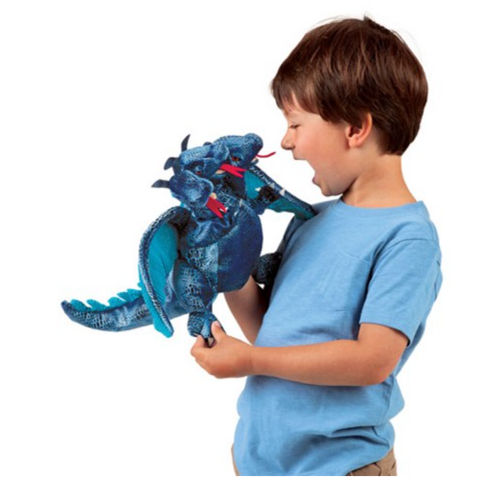 Blue Three-Headed Dragon