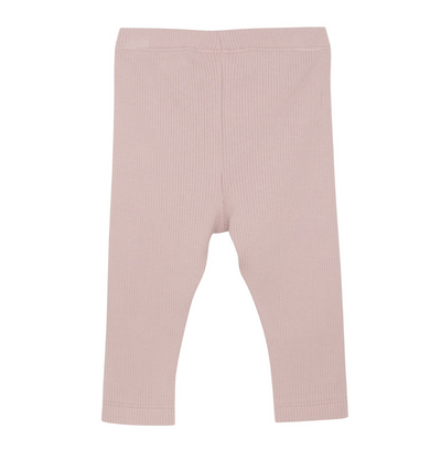 Organic Ribbed Leggings - Blush