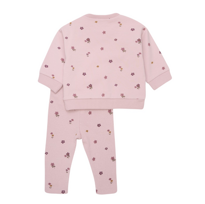 Organic 2 Piece Set - Pink Floral