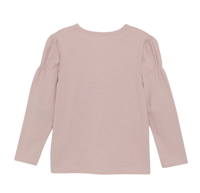 Organic Graphic L/S Tee - Blush Flowers