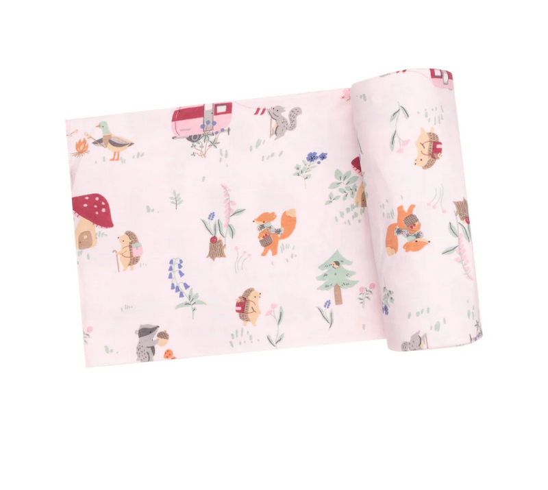 Cute Animal Campers Swaddle