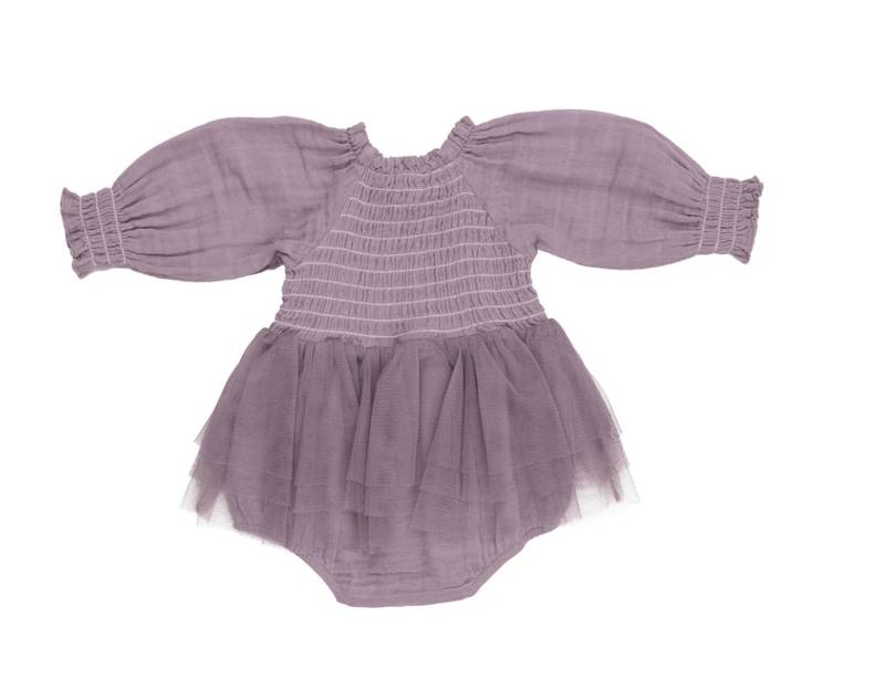 Dusty Lavender - Smocked Tutu Bubble