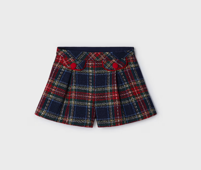 Plaid Shorts - Navy/Cherry