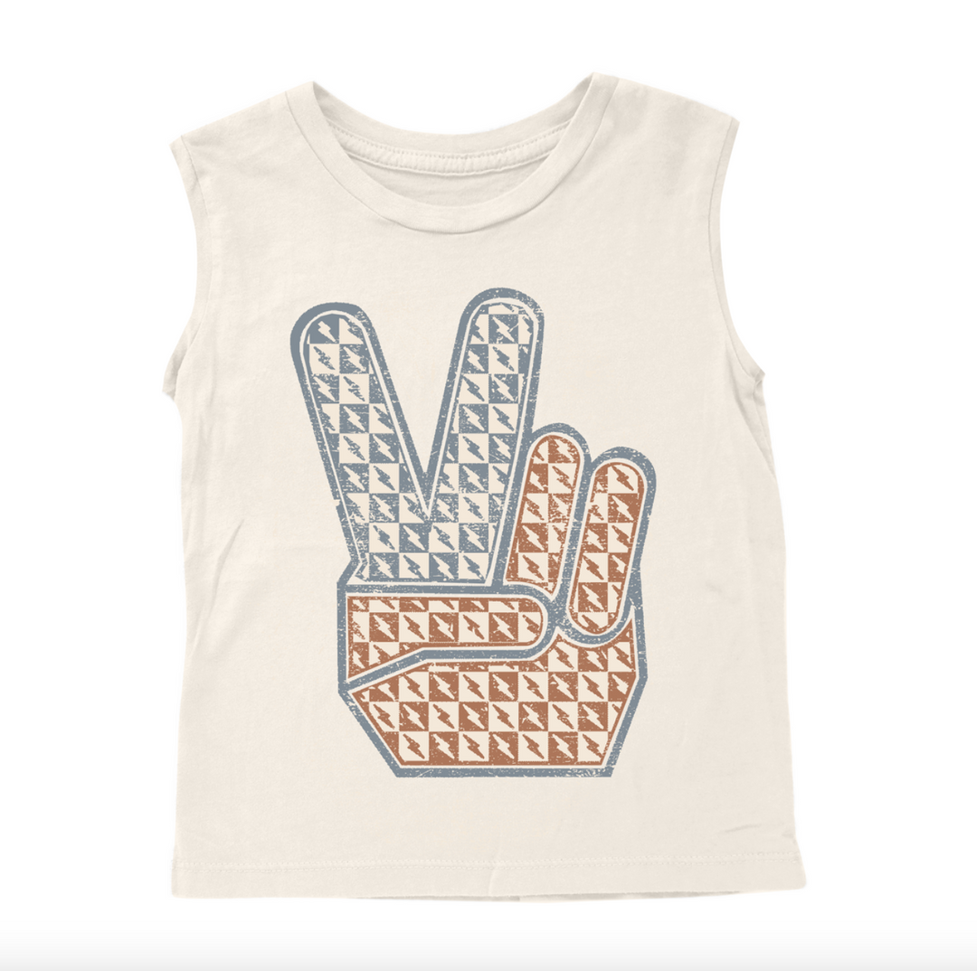 Rad, White, and Blue Muscle Tee
