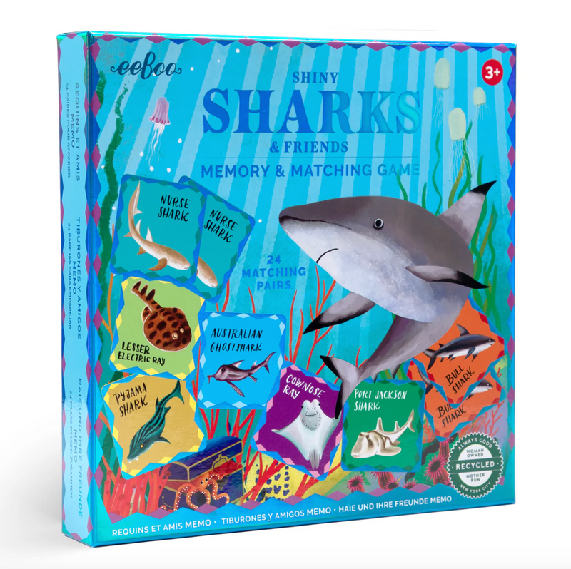 Sharks & Friends Shiny Memory Matching Game