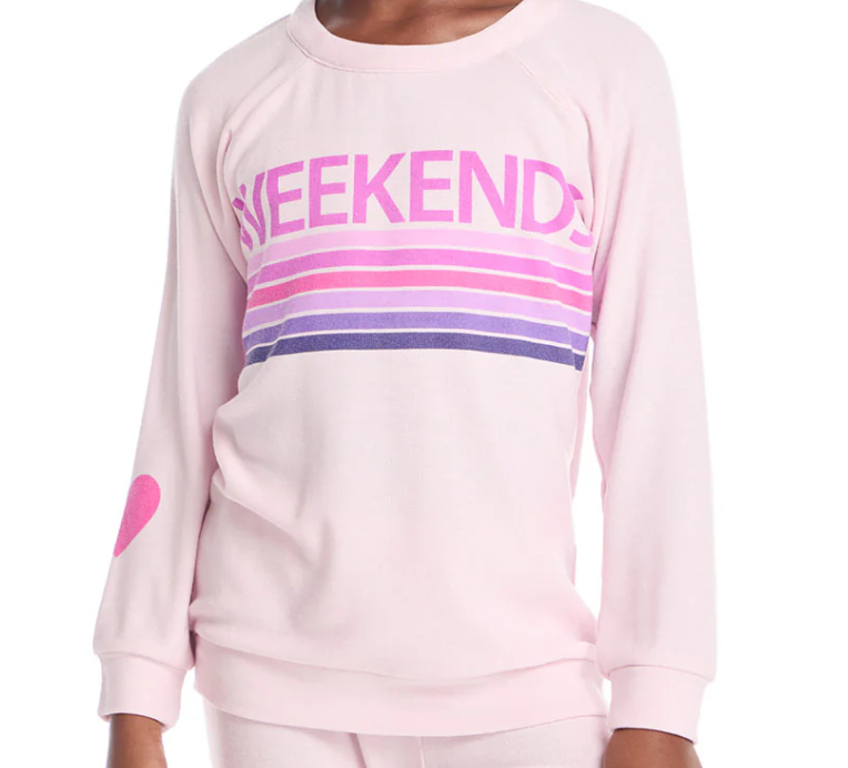 Weekends Girls Raglan Pullover