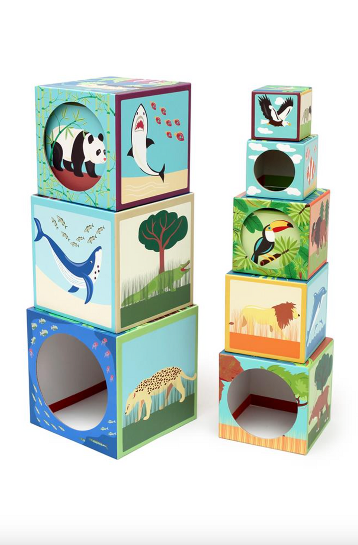 Jumbo Stacking Tower - Animals Of The World