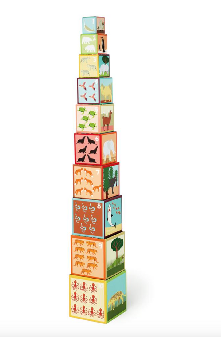 Jumbo Stacking Tower - Animals Of The World