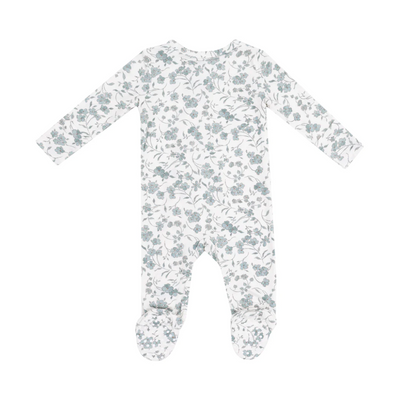 Baby's Breathe Floral 2 Way Zipper Footie