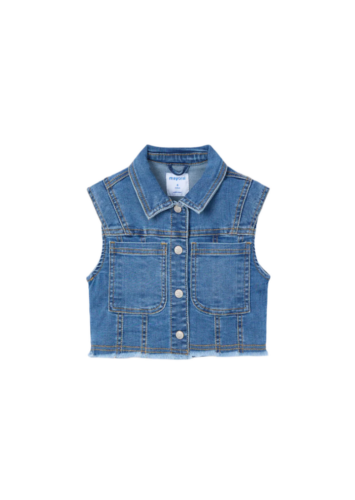Girl's Denim Vest