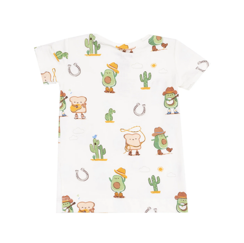 Loungewear Short Set - Avocado Toast Western