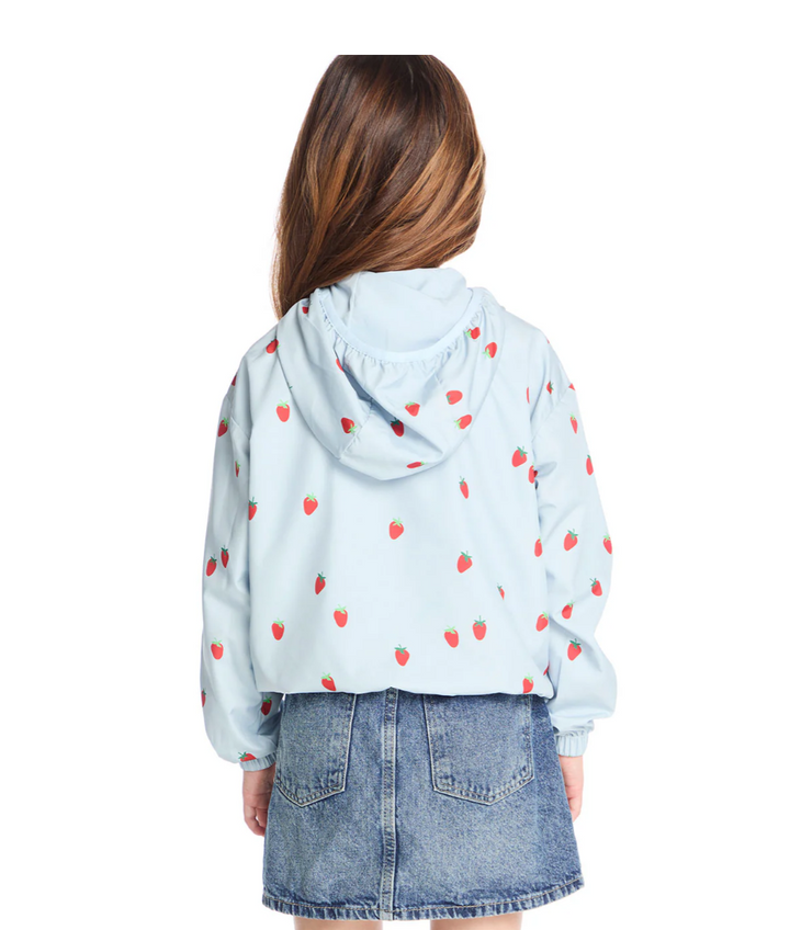 Allover Strawberries Zip Up Hoodie