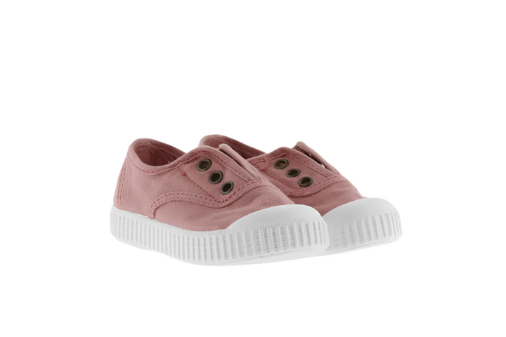 Elastic Canvas Sneaker - Nude