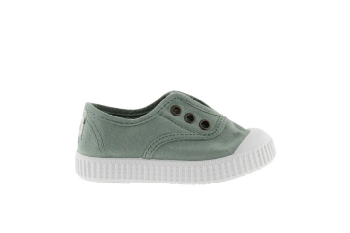 Elastic Canvas Sneaker - Jade