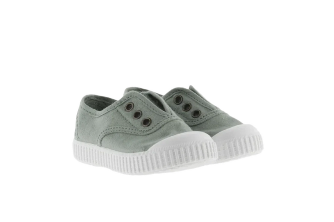 Elastic Canvas Sneaker - Jade