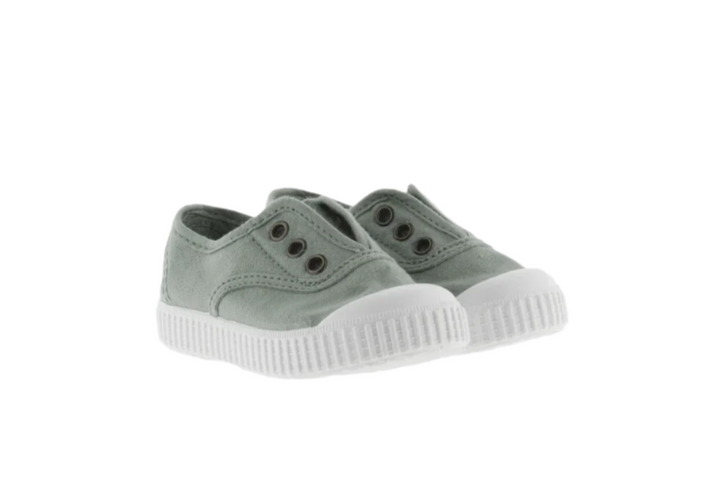 Elastic Canvas Sneaker - Jade