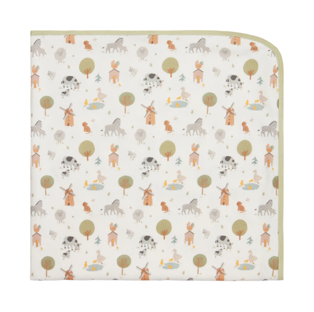 Funny Farm Organic Cotton Blanket