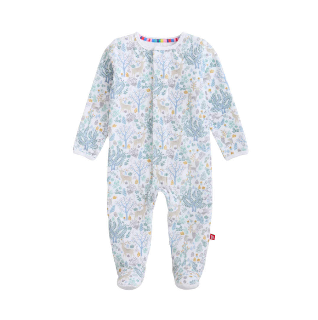 Imagine Forest Velour Footie