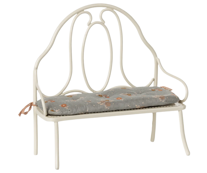 Vintage bench, Miniature - Off white