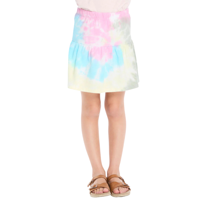 Rainbow Tie Dye Skort
