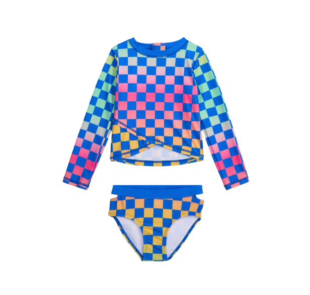 Oceana Rash Guard Set - Checkerboard