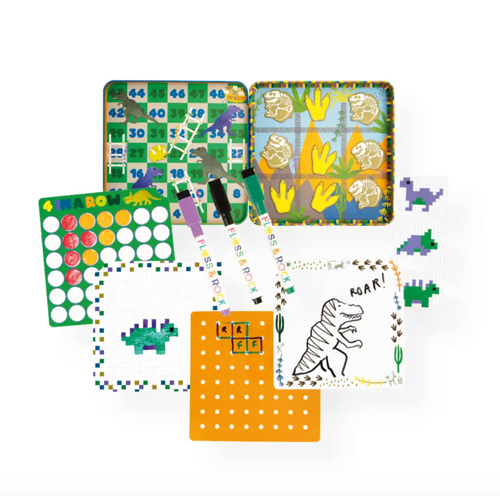 Magnetic Fun & Games Tin - Dinosaur