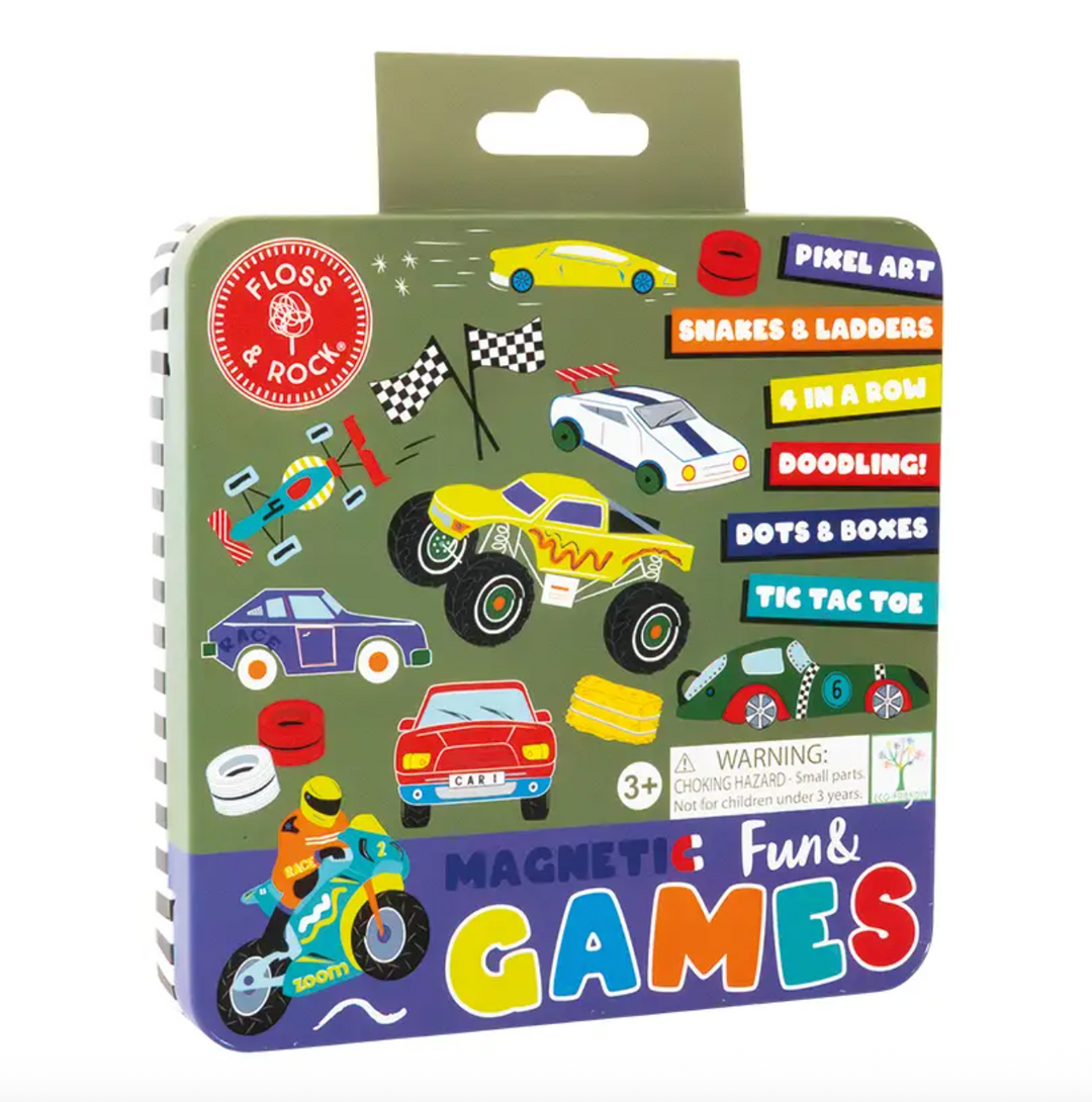 Magnetic Fun & Games Tin - Cars