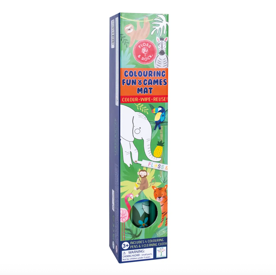 Jungle Colouring Fun and Games Mat