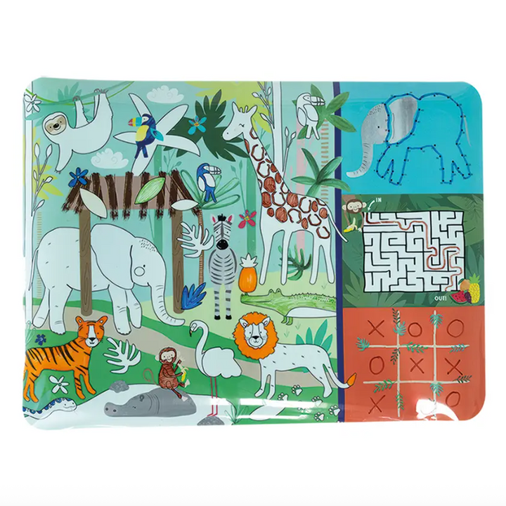 Jungle Colouring Fun and Games Mat