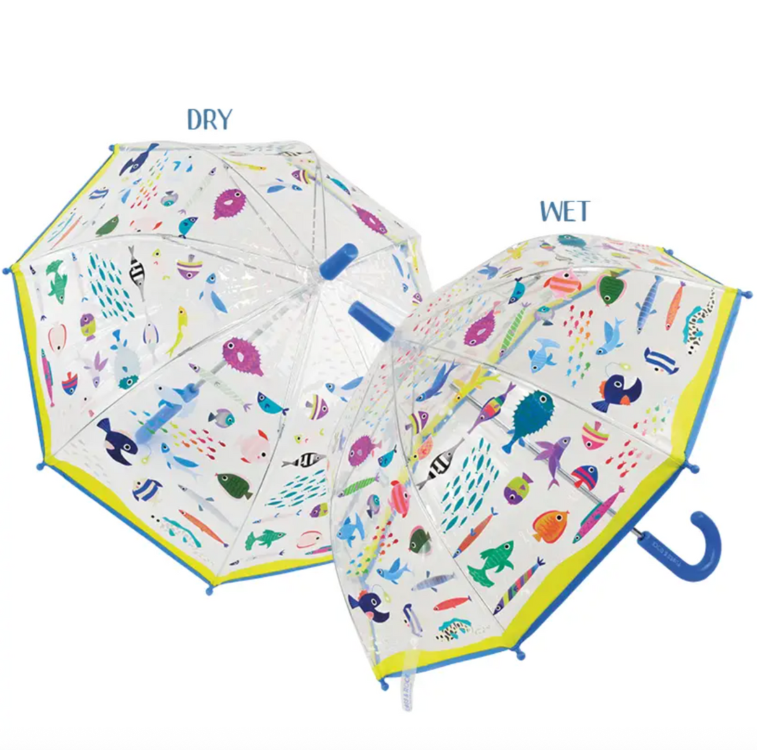 Ocean Transparent Colour Changing Umbrella