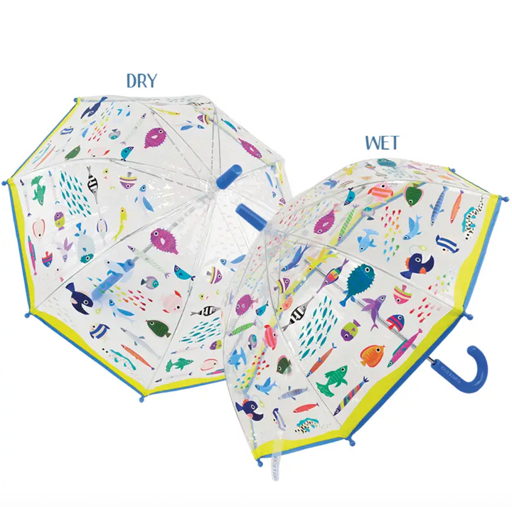 Ocean Transparent Colour Changing Umbrella