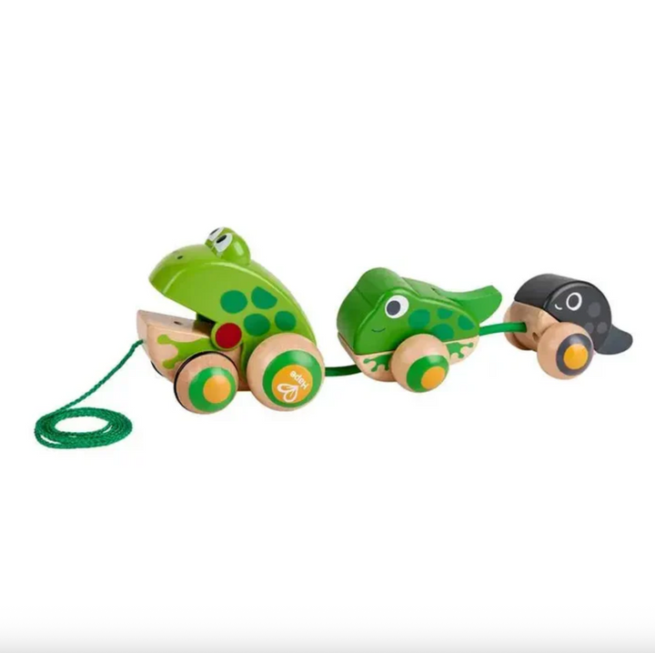Pull-Along Frog Family