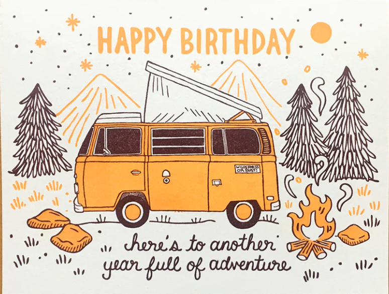 Birthday Camper Card