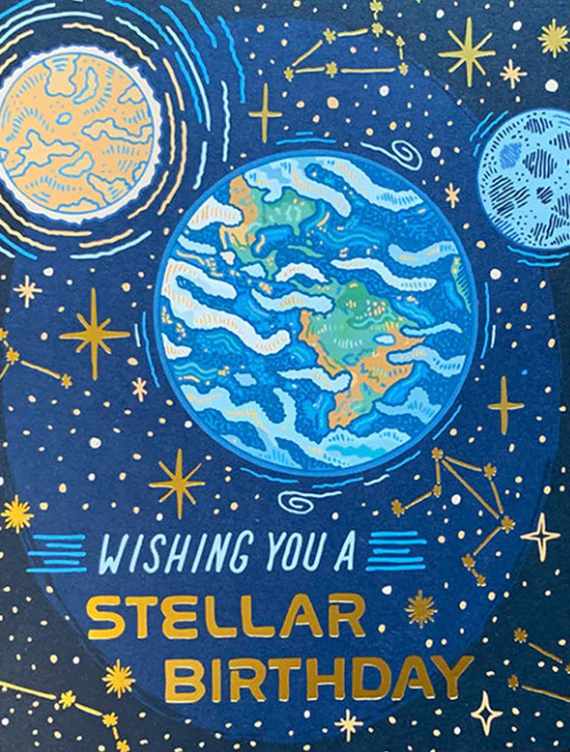 Stellar Birthday Card