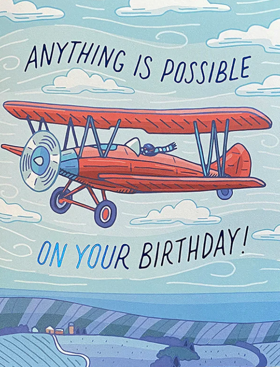 Airplane Birthday Card