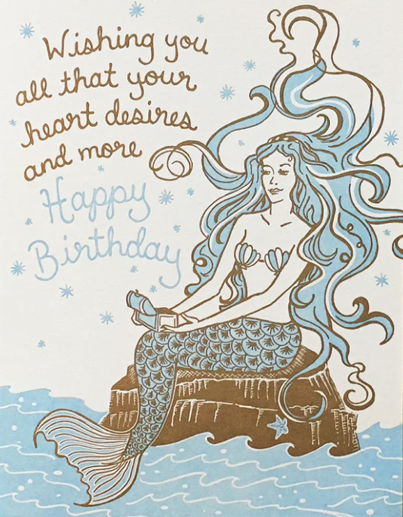 Birthday Mermaid Card