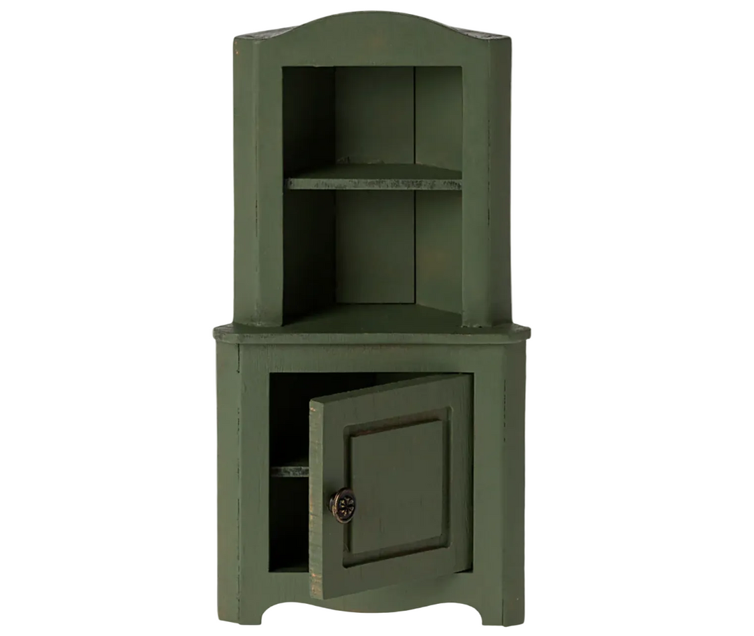 Corner Cabinet, Mouse - Dark Green