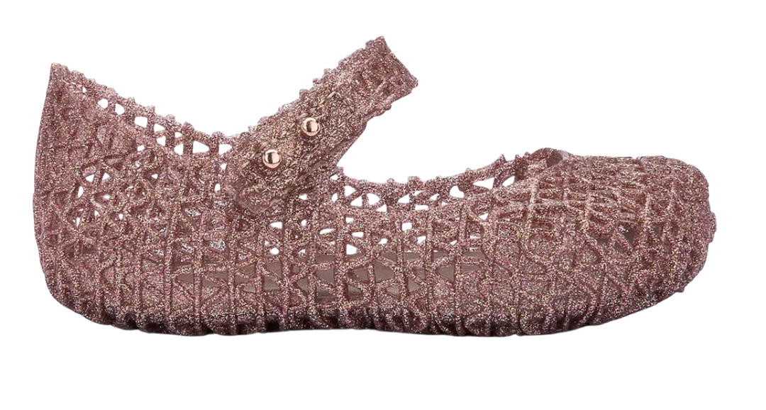 Campana Papel Flat - Rose Glitter