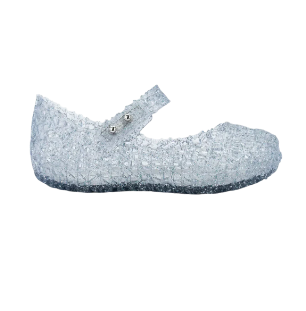 Campana Papel Flat - Clear Glitter