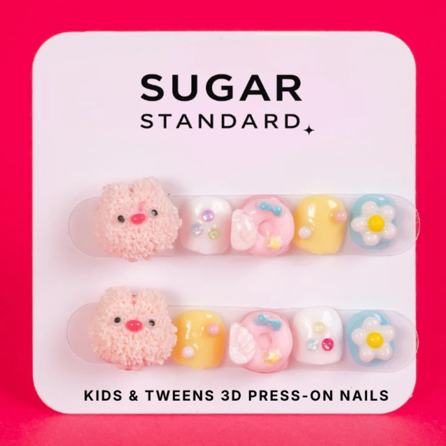 Kids 3D Press-On Nail Set