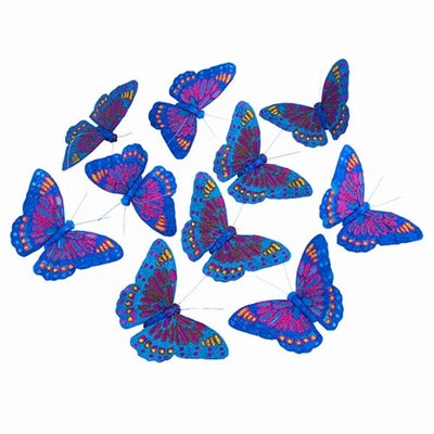 Royal Blue Glitter Butterfly Garland