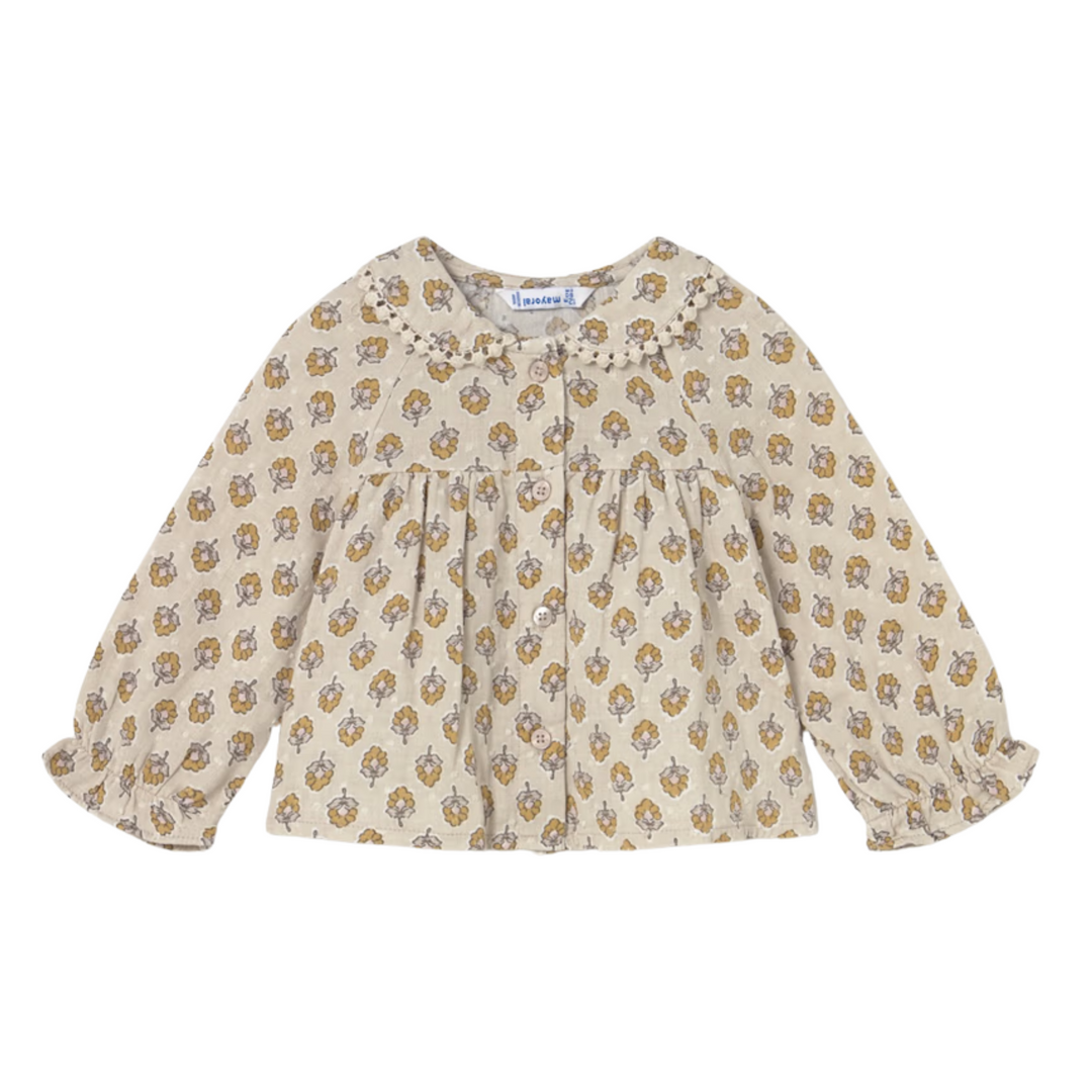 Collared Chiffon Blouse