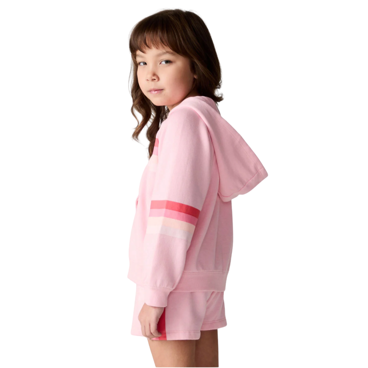Multi Stripes Girls Zip Up