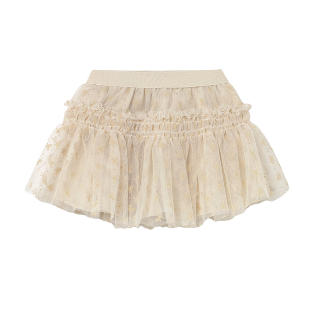 Tulle Tiered Bow Skirt