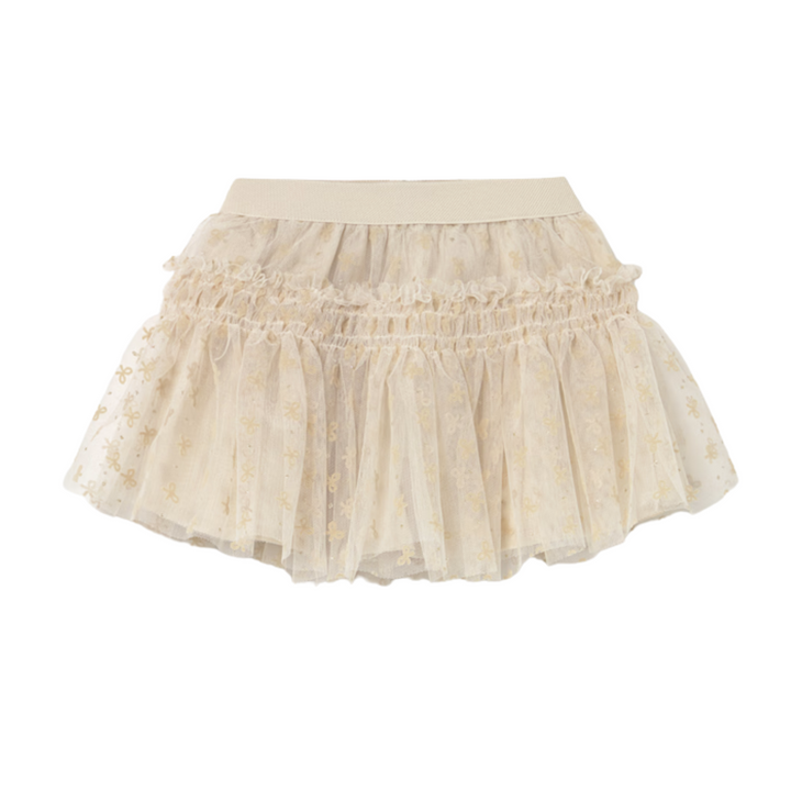 Tulle Tiered Bow Skirt