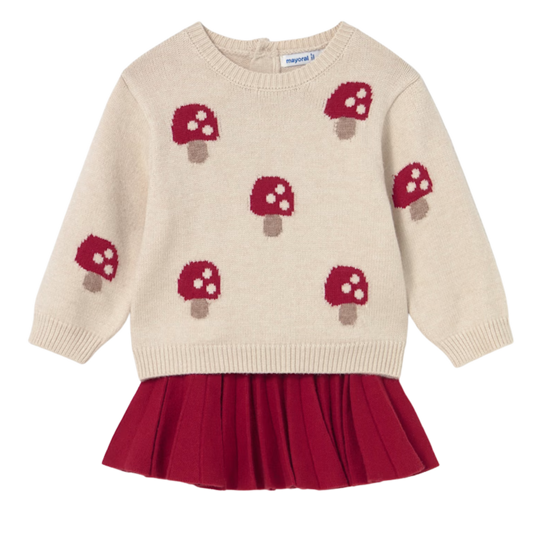 Mushroom Sweater/Skirt Set